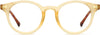 Betty Round Yellow Eyeglasses from ANRRI, front view