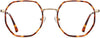 Bianca Geometric Tortoise Eyeglasses from ANRRI, front view