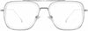 Blake Rectangle Clear Eyeglasses from ANRRI, front view