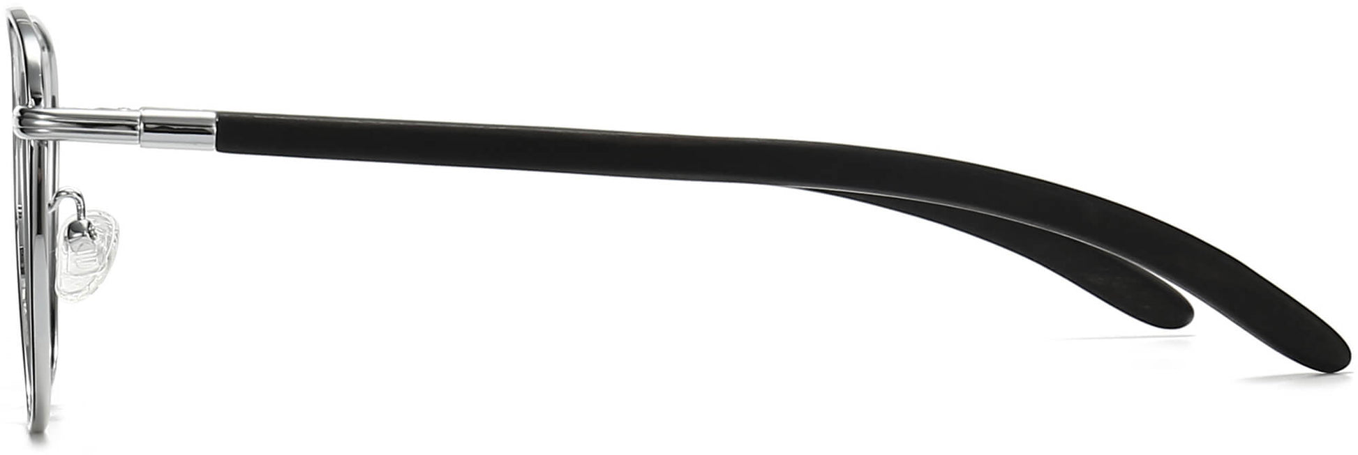 Bo Square Black Eyeglasses from ANRRI, side view