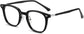 Braylon Round Black Eyeglasses from ANRRI, angle view