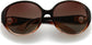Brianna Brown Plastic Sunglasses from ANRRI, closed view
