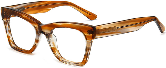 Briar Cateye Brown Eyeglasses from ANRRI, angle view