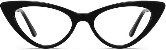 Brielle Cateye Black Eyeglasses from ANRRI, front view