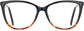 Brinley Cateye Black Tortoise Eyeglasses from ANRRI, front view