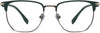 Brock Browline Green Eyeglasses from ANRRI, front view