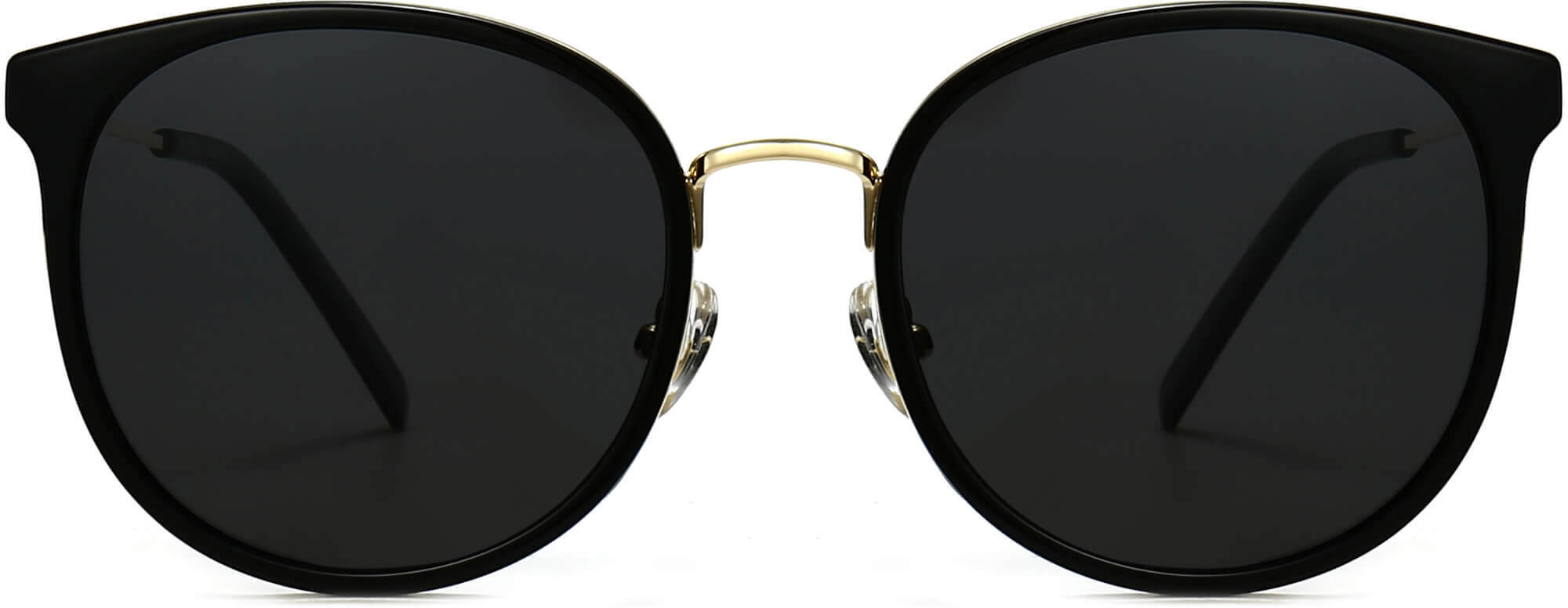 Brody Black Plastic Sunglasses from ANRRI, front view