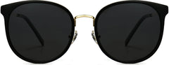 Brody Black Plastic Sunglasses from ANRRI, front view