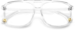 Bronx Rectangle Clear Eyeglasses from ANRRI, closed view