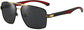 Bruce Black Gold Stainless steel Sunglasses from ANRRI