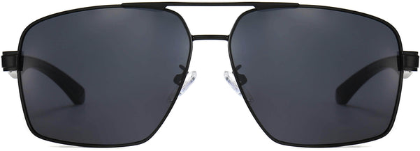 Bruce Black Stainless steel Sunglasses from ANRRI
