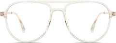 Brynlee Aviator Clear Eyeglasses from ANRRI, front view