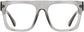 Cairo Square Gray Eyeglasses from ANRRI, front view