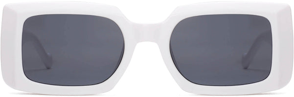 Caleb White Plastic Sunglasses from ANRRI