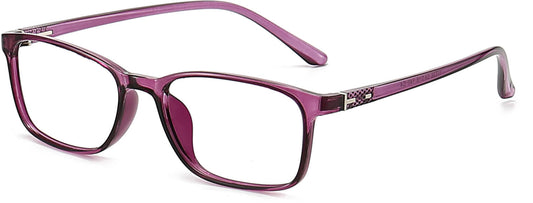 Caley Purple Full Rim Rectangle Eyeglasses from ANRRI