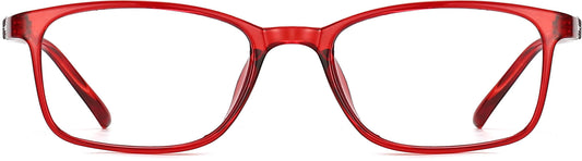 Caley Red Full Rim Rectangle Eyeglasses from ANRRI