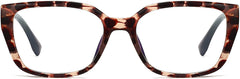 Calico Rectangle Tortoise Eyeglasses  from ANRRI, front view