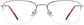 Callen Rectangle Silver Eyeglasses from ANRRI, front view
