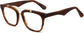 Canterbury Rectangle Tortoise Eyeglasses from ANRRI, angle view