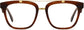 Canterbury Rectangle Tortoise Eyeglasses from ANRRI, front view