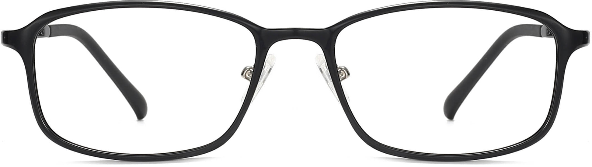 Carmelo Round Black Eyeglasses from ANRRI, front view