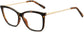 Carol Cateye Tortoise Eyeglasses from ANRRI, angle view