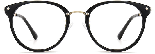 Caroline Round Black Eyeglasses from ANRRI