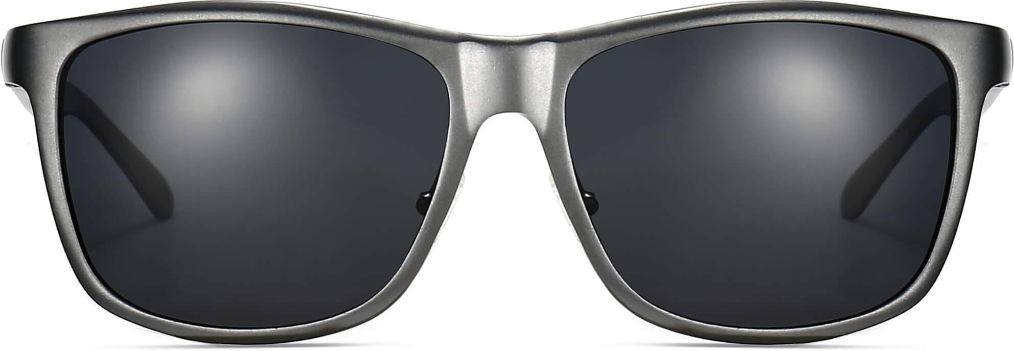 Carson Gray Plastic Sunglasses from ANRRI, front view