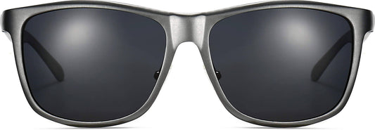 Carson Gray Plastic Sunglasses from ANRRI, front view