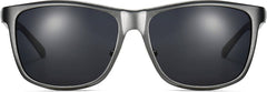 Carson Gray Plastic Sunglasses from ANRRI, front view