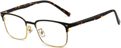 Carter Browline Tortoise Eyeglasses from ANRRI, angle view