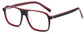 Casen Square Black Eyeglasses from ANRRI, angle view
