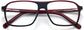 Casen Square Black Eyeglasses from ANRRI, closed view