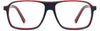 Casen Square Black Eyeglasses from ANRRI, front view