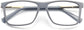 Casey Rectangle Gray Eyeglasses from ANRRI, closed view