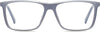 Casey Rectangle Gray Eyeglasses from ANRRI, front view