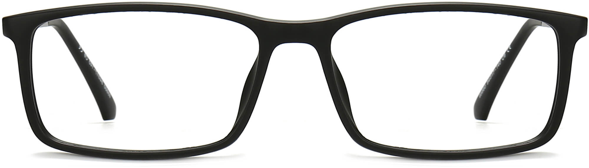 Cason Rectangle Black Eyeglasses from ANRRI, front view