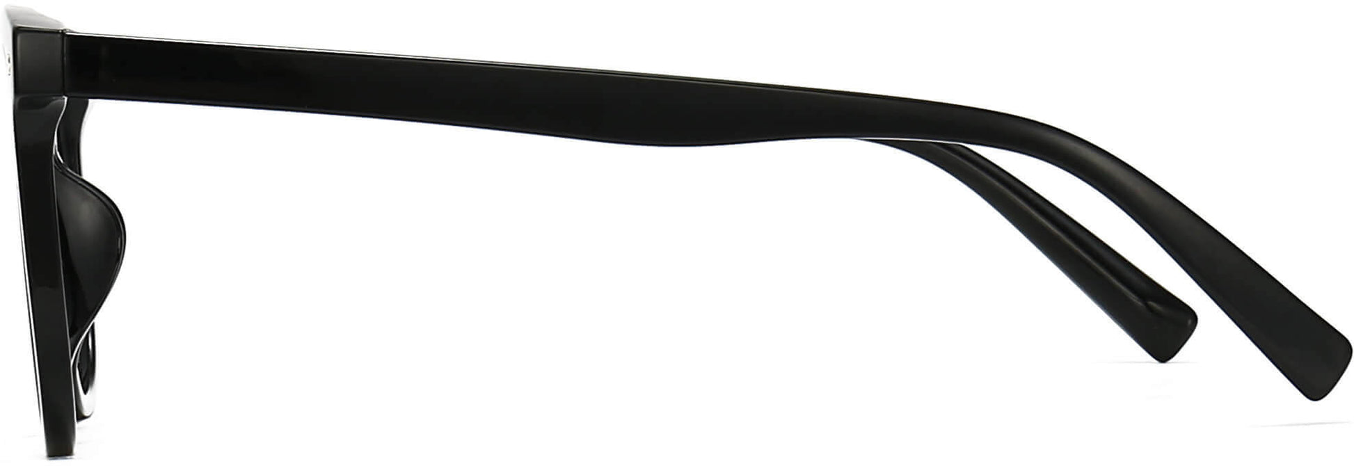 Catalina Square Black Eyeglasses from ANRRI, side view
