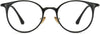 Cecelia Round Black Eyeglasses from ANRRI, front view