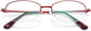 Cecily Red Metal Eyeglasses from ANRRI