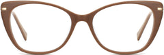 Celine Cateye Brown Eyeglasses from ANRRI, front view