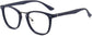 Chance Square Blue Eyeglasses from ANRRI, angle view