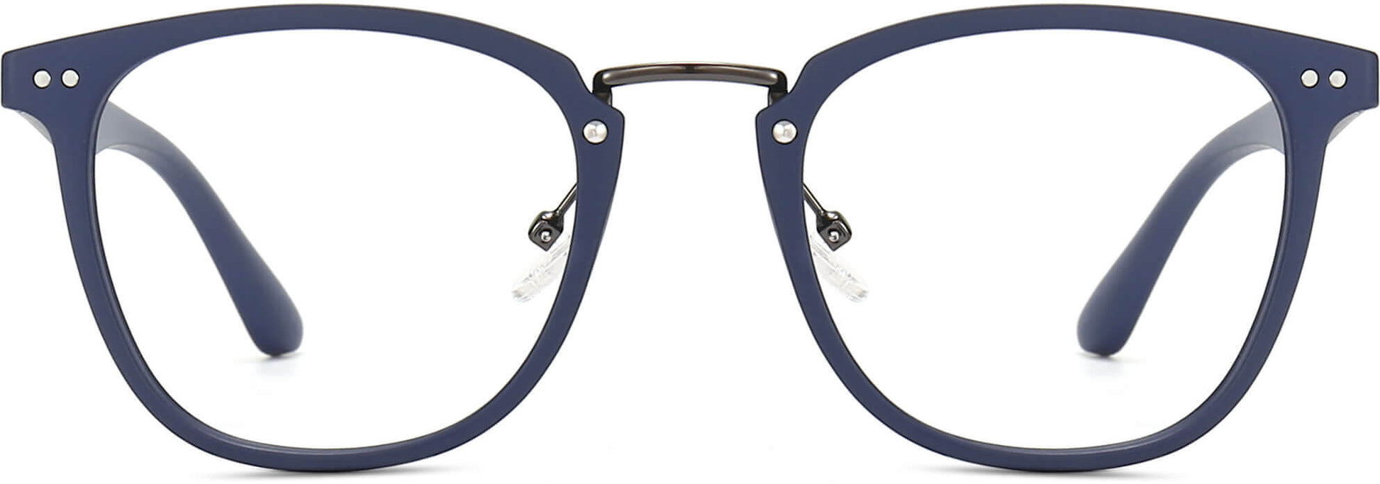 Chance Square Blue Eyeglasses from ANRRI, front view