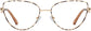 Charleigh Cateye Tortoise Eyeglasses from ANRRI, front view