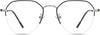 Charles Geometric Black Eyeglasses from ANRRI, front view