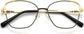 Charley Cateye Black Eyeglasses from ANRRI, closed view