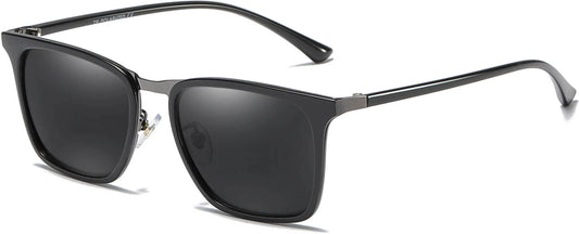 Chase Black Plastic Sunglasses from ANRRI, angle view