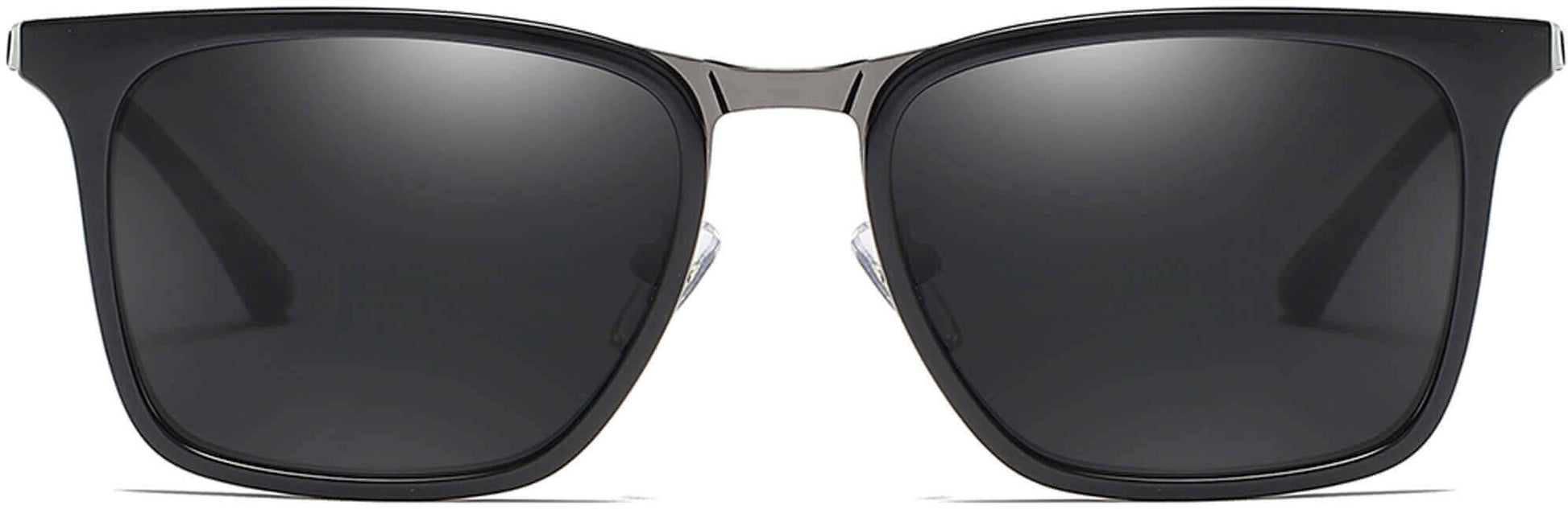 Chase Black Plastic Sunglasses from ANRRI, front view