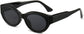 Chatty Black Plastic Sunglasses from ANRRI