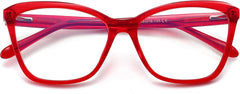Cherry Cateye Red Eyeglasses from ANRRI, closed view